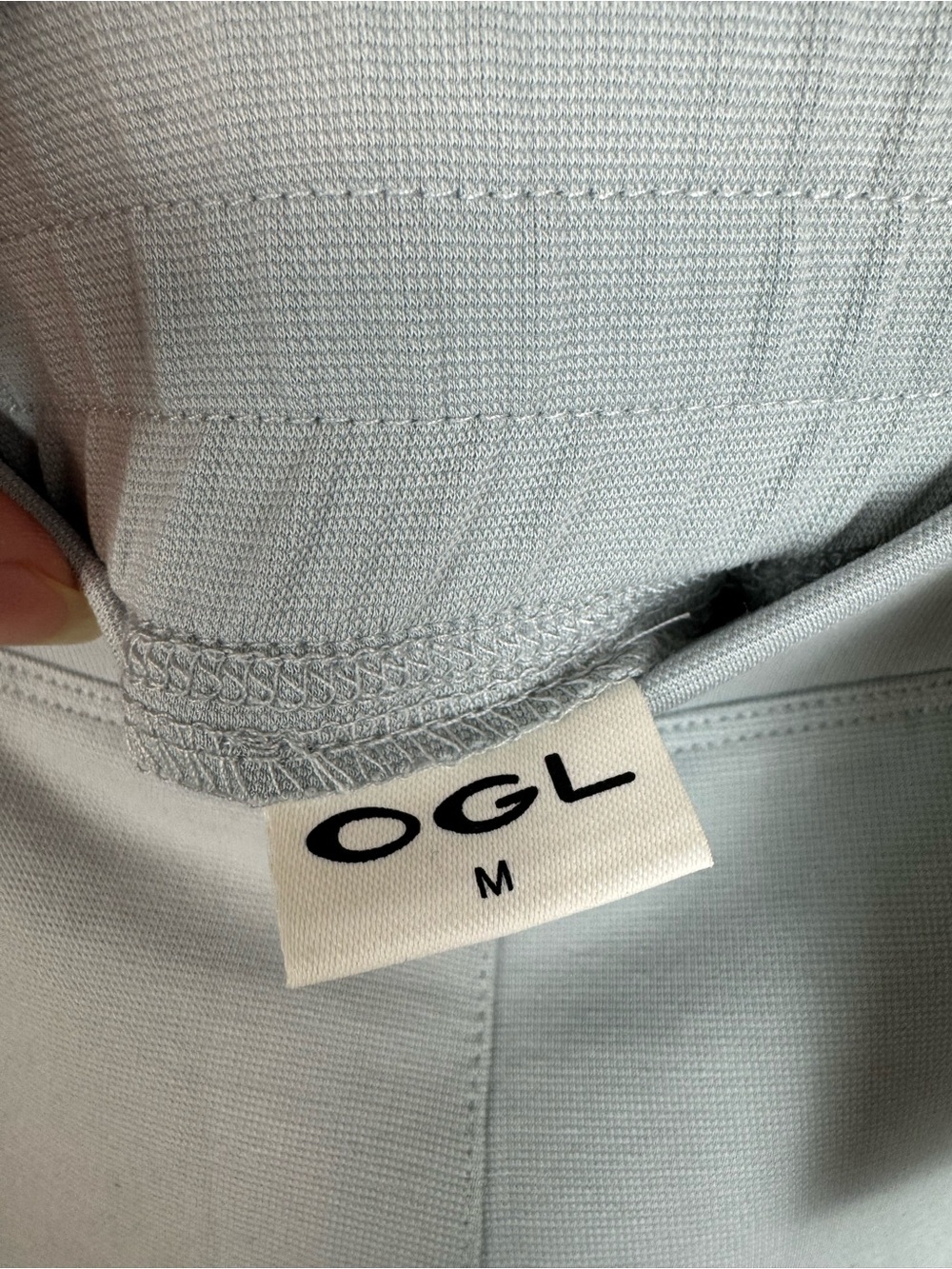 OGL Sandwashed Smoke Blue Mid Rise Tapered Pants with Pockets - Picture 2 of 13